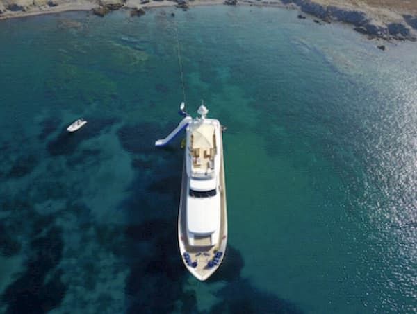 Inflatable Deck Slip, luxury yacht holidays, luxury lifestyle